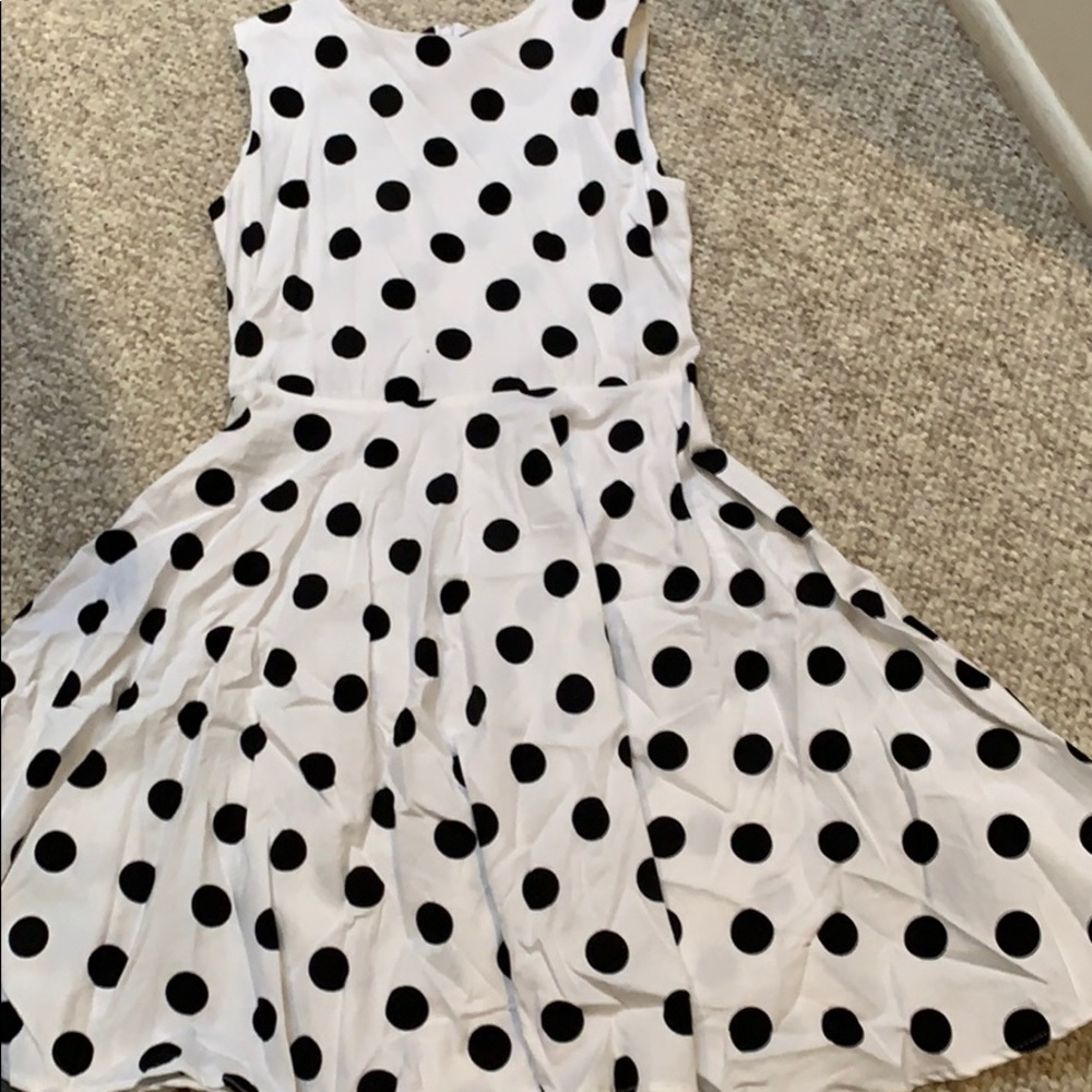 Girls polka dot sleeveless dress